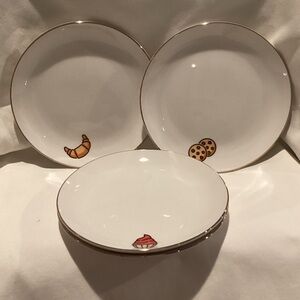 Bakery inspired Appetizer/Dessert Plates - Set of 4